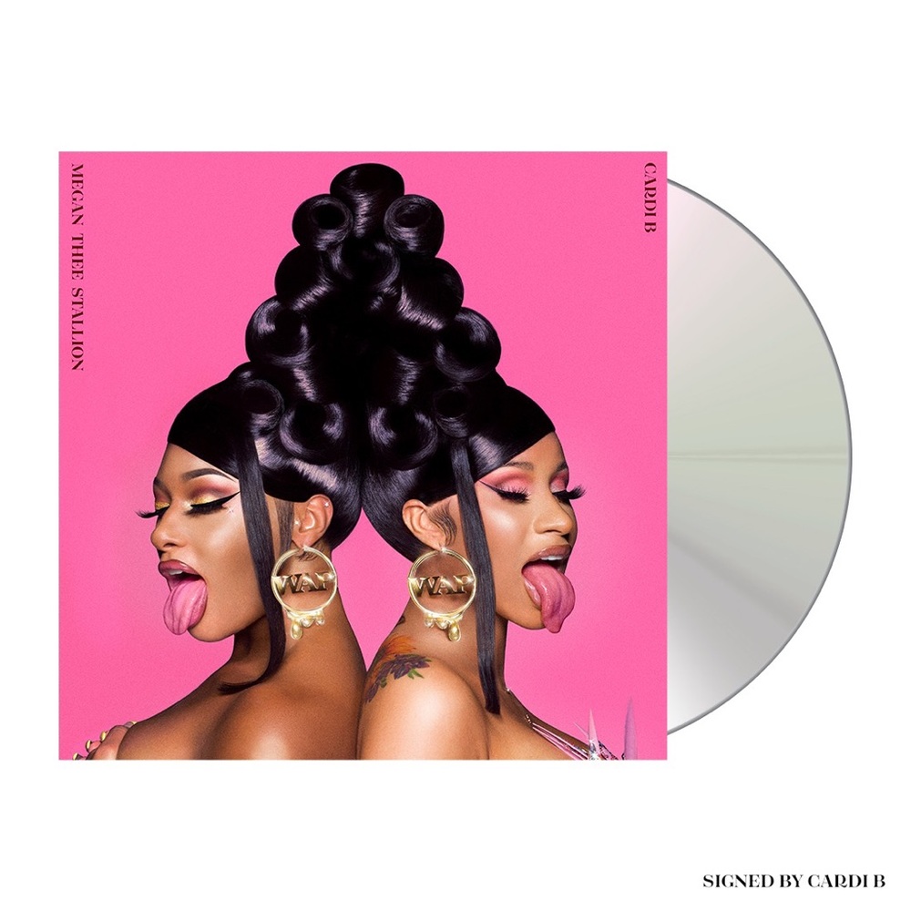 Cardi B Megan Thee Stallion WAP Signed CD 💿